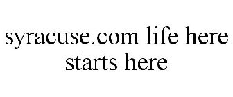 SYRACUSE.COM LIFE HERE STARTS HERE