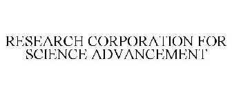 RESEARCH CORPORATION FOR SCIENCE ADVANCEMENT