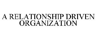 A RELATIONSHIP DRIVEN ORGANIZATION