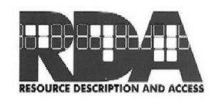 RDA RESOURCE DESCRIPTION AND ACCESS