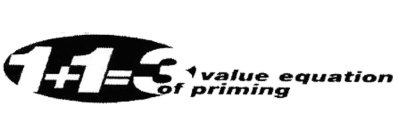 1+1=3 VALUE EQUATION OF PRIMING