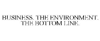 BUSINESS. THE ENVIRONMENT. THE BOTTOM LINE.