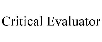 CRITICAL EVALUATOR