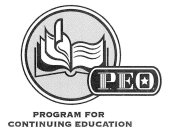 P.E.O. PROGRAM FOR CONTINUING EDUCATION