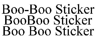 BOO-BOO STICKER BOOBOO STICKER BOO BOO STICKER