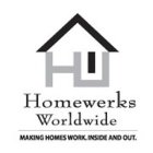 HW HOMEWERKS WORLDWIDE MAKING HOMES WORK. INSIDE AND OUT.