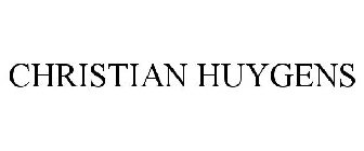 CHRISTIAN HUYGENS