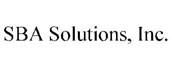 SBA SOLUTIONS, INC.