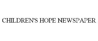 CHILDREN'S HOPE NEWSPAPER