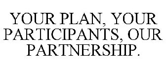 YOUR PLAN, YOUR PARTICIPANTS, OUR PARTNERSHIP.