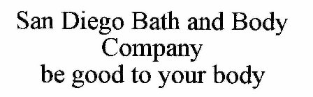 BE GOOD TO YOUR BODY