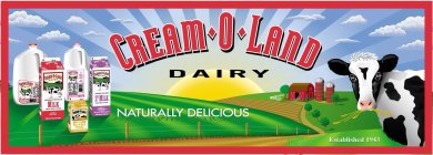 CREAM-O-LAND DAIRY NATURALLY DELICIOUS ESTABLISHED 1945