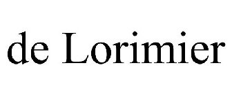 DE LORIMIER