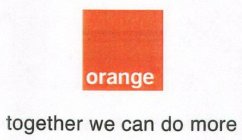 ORANGE TOGETHER WE CAN DO MORE