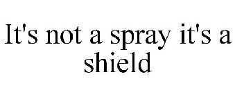 IT'S NOT A SPRAY IT'S A SHIELD