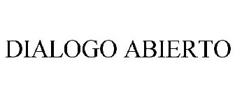 DIALOGO ABIERTO