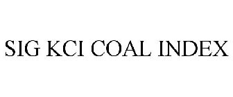 SIG KCI COAL INDEX