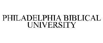 PHILADELPHIA BIBLICAL UNIVERSITY