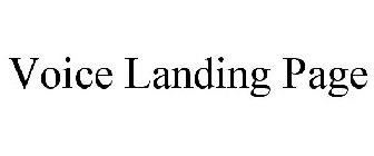 VOICE LANDING PAGE
