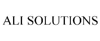 ALI SOLUTIONS