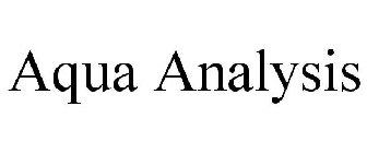 AQUA ANALYSIS