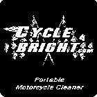 CYCLE BRIGHT.COM PORTABLE MOTORCYCLE CLEANER