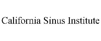 CALIFORNIA SINUS INSTITUTE