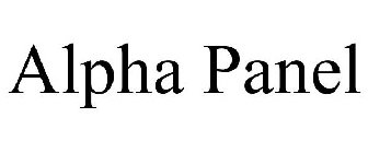 ALPHA PANEL