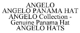 ANGELO ANGELO PANAMA HAT ANGELO COLLECTION - GENUINE PANAMA HAT ANGELO HATS