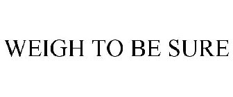 WEIGH TO BE SURE