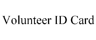 VOLUNTEER ID CARD