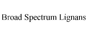 BROAD SPECTRUM LIGNANS