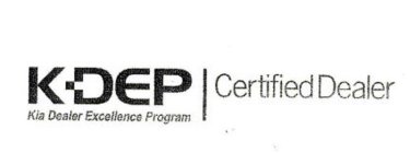 K-DEP KIA DEALER EXCELLENCE PROGRAM CERTIFIED DEALER