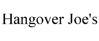 HANGOVER JOE'S