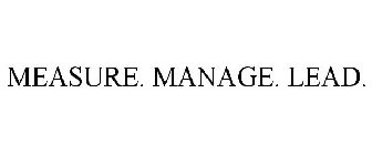 MEASURE. MANAGE. LEAD.