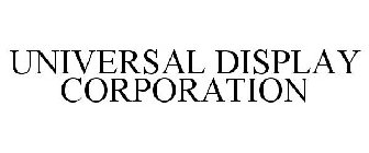 UNIVERSAL DISPLAY CORPORATION