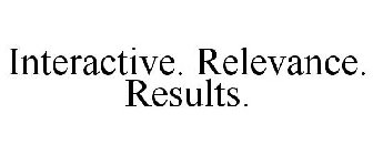 INTERACTIVE. RELEVANCE. RESULTS.