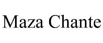 MAZA CHANTE