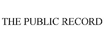 THE PUBLIC RECORD