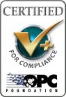 CERTIFIED FOR COMPLIANCE OPC FOUNDATION