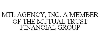 MTL AGENCY, INC. A MEMBER OF THE MUTUAL TRUST FINANCIAL GROUP