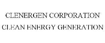 CLENERGEN CORPORATION CLEAN ENERGY GENERATION