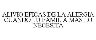 ALIVIO EFICAS DE LA ALERGIA CUANDO TU FAMILIA MAS LO NECESITA