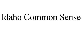 IDAHO COMMON SENSE