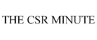 THE CSR MINUTE