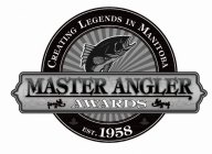 CREATING LEGENDS IN MANITOBA MASTER ANGLER AWARDS EST. 1958