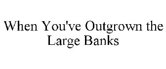 WHEN YOU'VE OUTGROWN THE LARGE BANKS