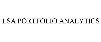 LSA PORTFOLIO ANALYTICS