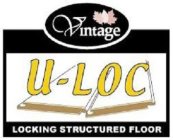 VINTAGE U-LOC LOCKING STRUCTURED FLOOR