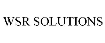 WSR SOLUTIONS